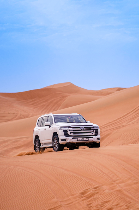 Desert Cruiser: Toyota LC300 in Motion Metal Print