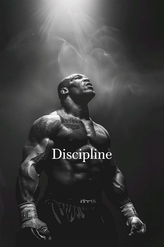 Mike Tyson - Discipline Metal Poster